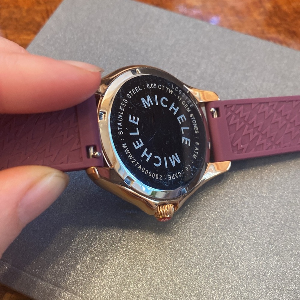 Michele Cape Topaz Rose Gold Berry Watch - Picture 5 of 5